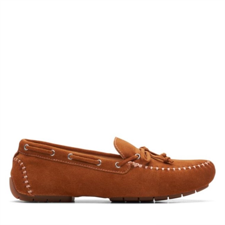 C Corbata Mocc Gamuza Marrón Claro Clarks Gamuza Marrón