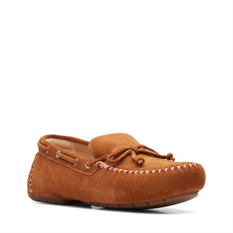 C Corbata Mocc Gamuza Marrón Claro Clarks Gamuza Marrón