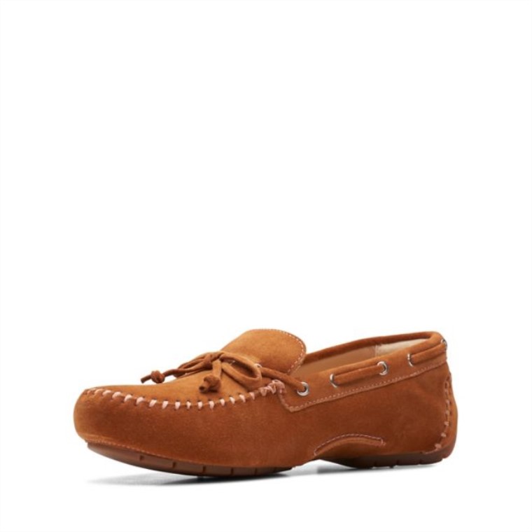 C Corbata Mocc Gamuza Marrón Claro Clarks Gamuza Marrón
