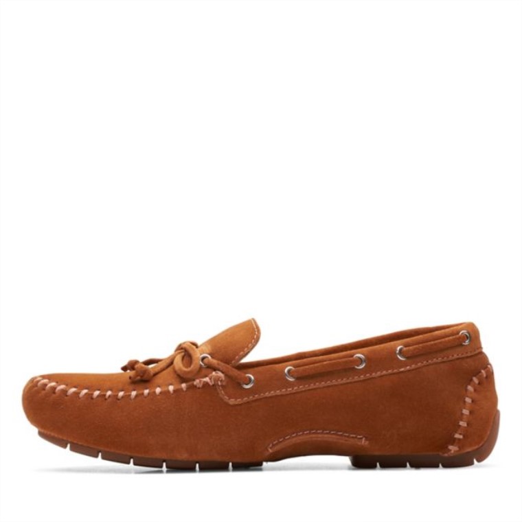 C Corbata Mocc Gamuza Marrón Claro Clarks Gamuza Marrón