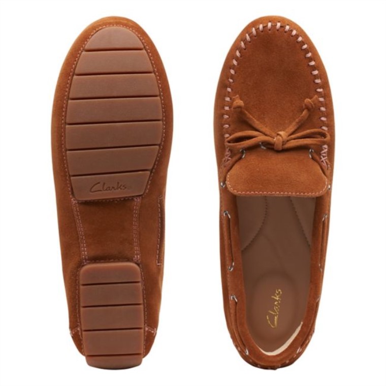 C Corbata Mocc Gamuza Marrón Claro Clarks Gamuza Marrón