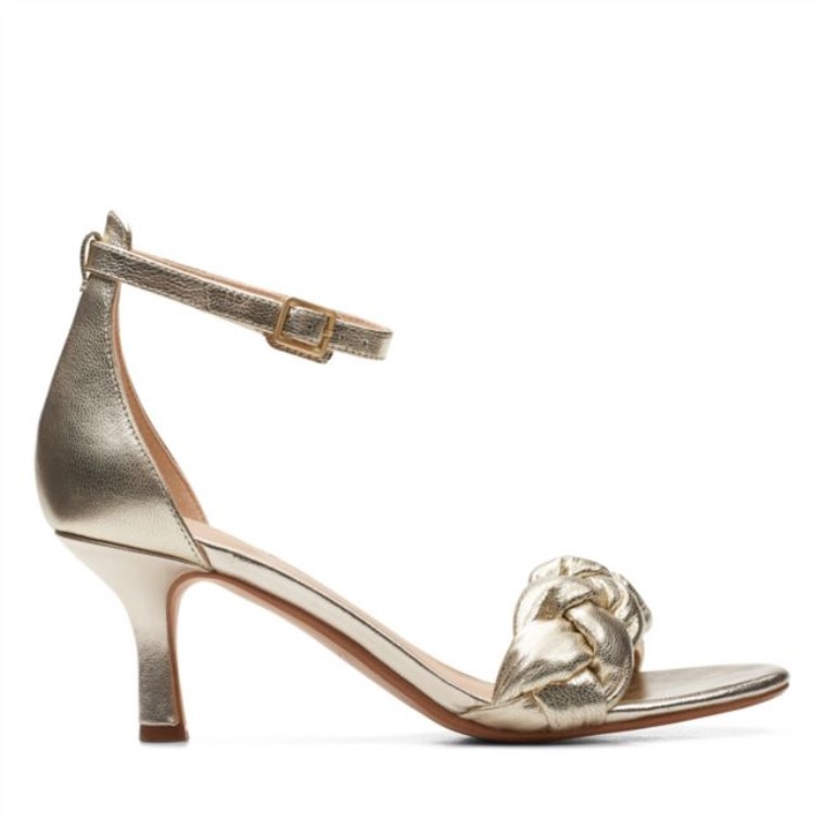 Sandalia Amali Piel Champagne Clarks Piel Champagne