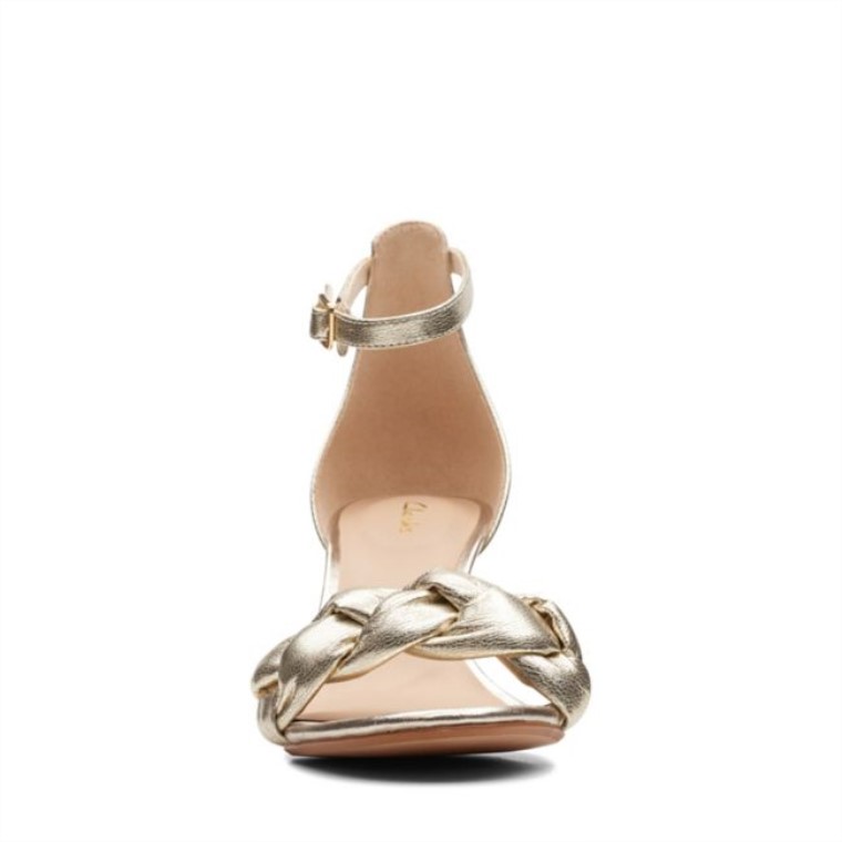 Sandalia Amali Piel Champagne Clarks Piel Champagne