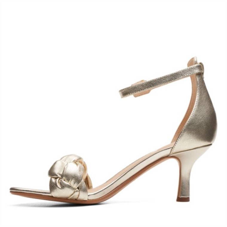 Sandalia Amali Piel Champagne Clarks Piel Champagne
