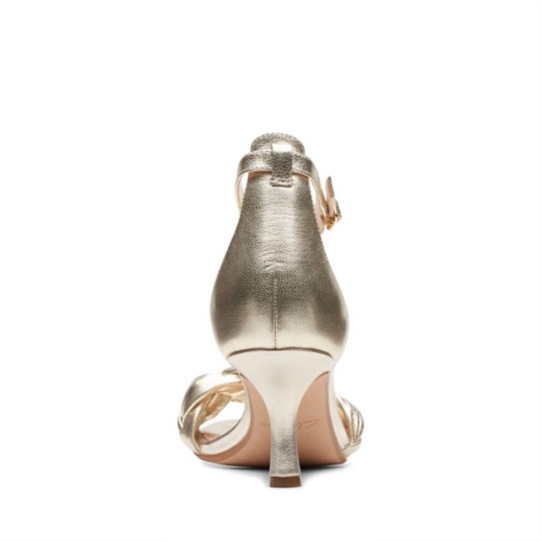 Sandalia Amali Piel Champagne Clarks Piel Champagne