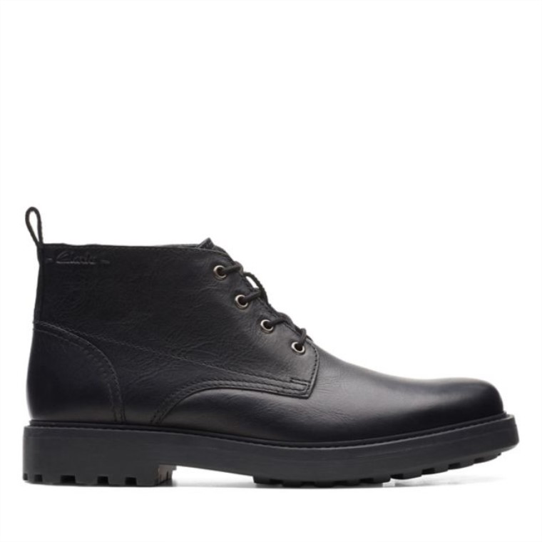 Chard Mid Cuero Negro Clarks Cuero Negro