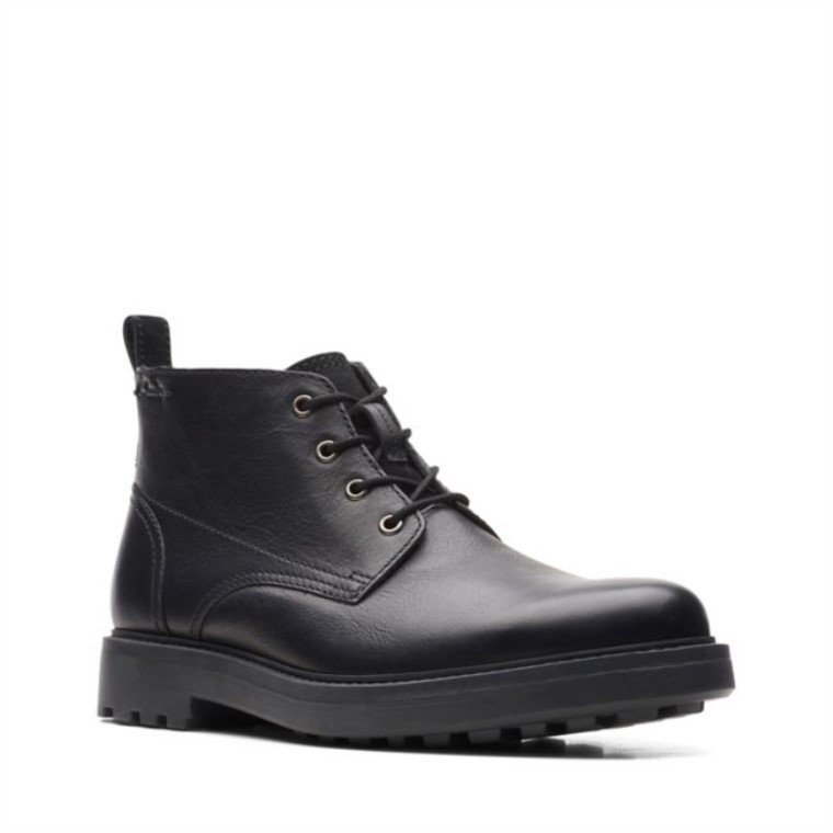 Chard Mid Cuero Negro Clarks Cuero Negro