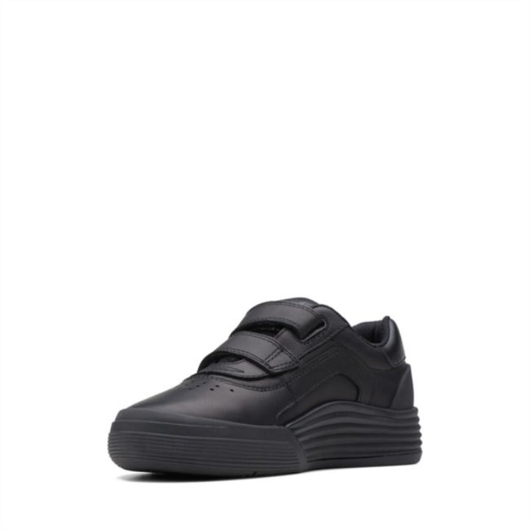 Cica Go Niño Cuero Negro Cuero Negro Clarks