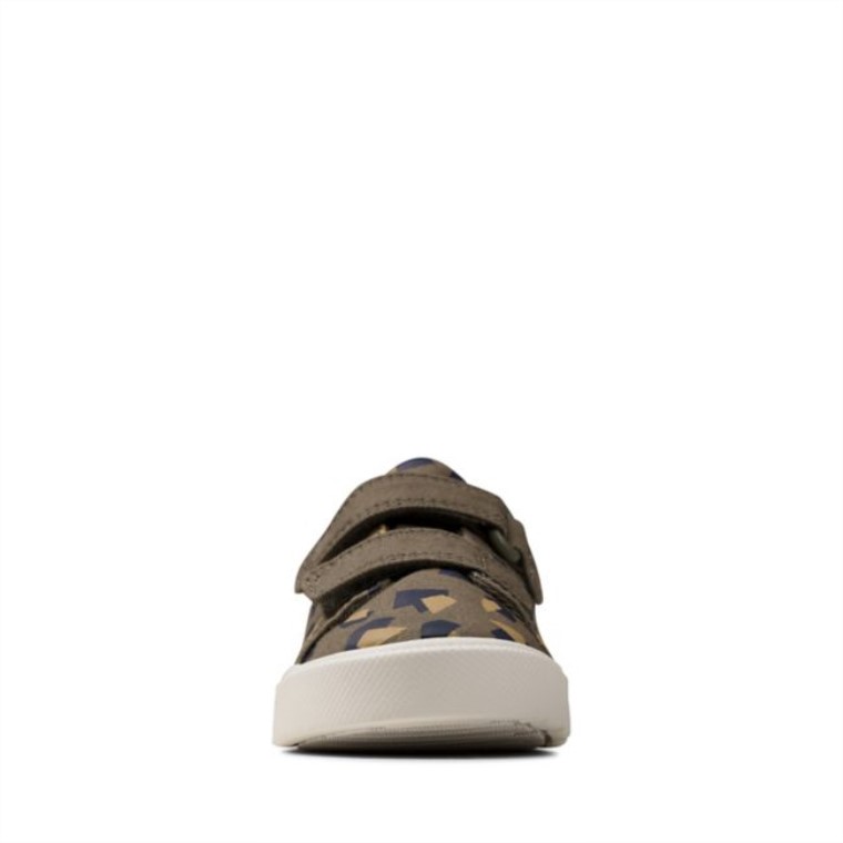 Ciudad Niño Brillante Camo Verde Oliva Clarks Camo Verde Oliva