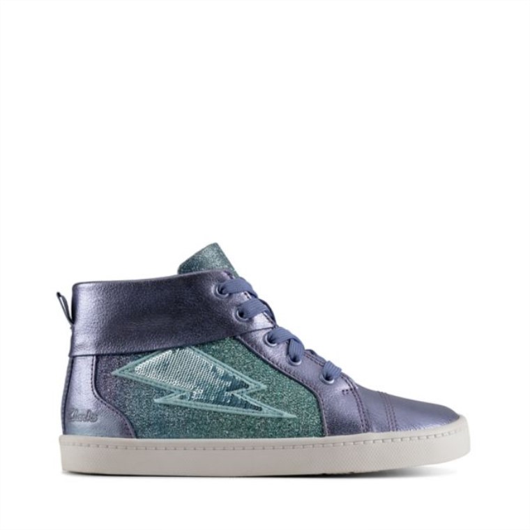 Ciudad Mito Niño Cuero Lila Clarks Cuero Lila
