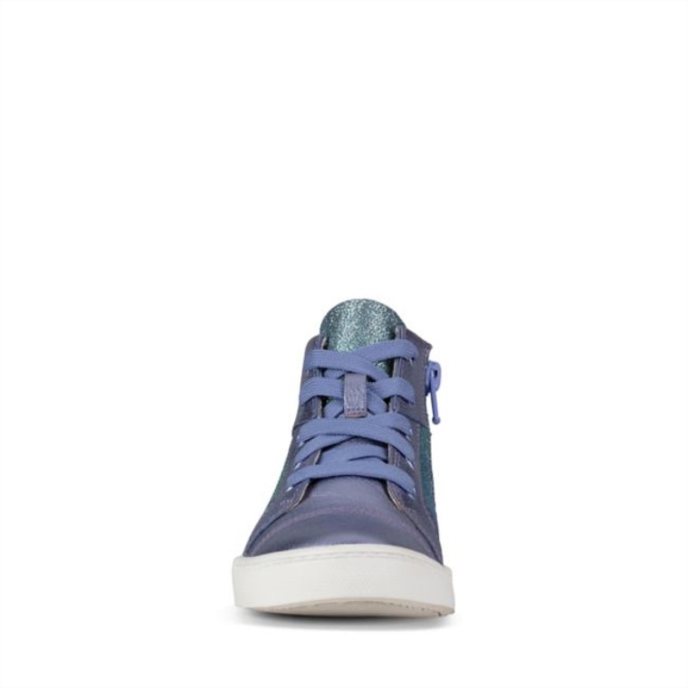 Ciudad Mito Niño Cuero Lila Clarks Cuero Lila