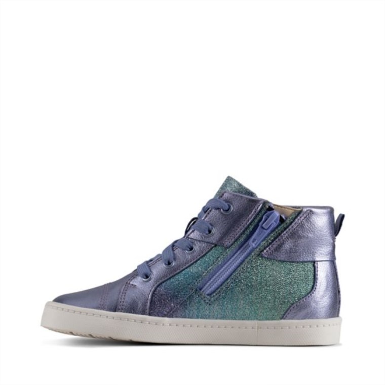 Ciudad Mito Niño Cuero Lila Clarks Cuero Lila