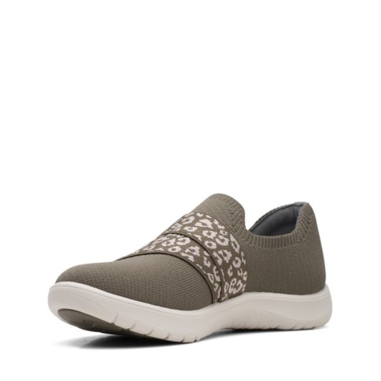 Clarks Adella Stride Oliva Oscuro Oliva Oscuro