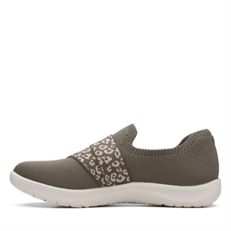 Clarks Adella Stride Oliva Oscuro Oliva Oscuro