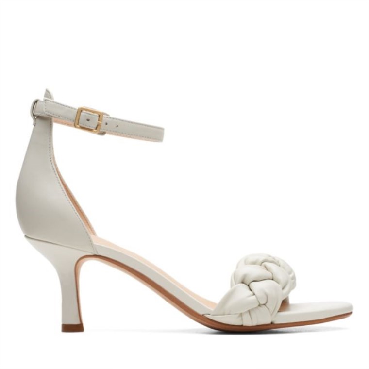 Sandalia Clarks Amali Cuero Blanco Cuero Blanco