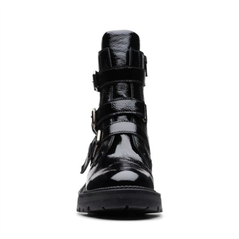 Clarks Anzino Hebilla Charol Negro Charol Negro