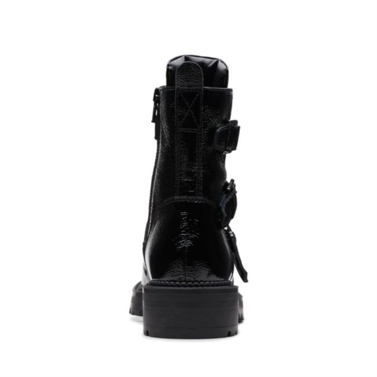 Clarks Anzino Hebilla Charol Negro Charol Negro