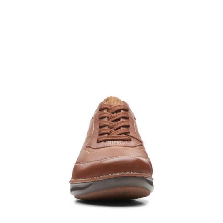 Corbata Clarks Appley Cuero Marrón Oscuro Cuero Marrón Oscuro