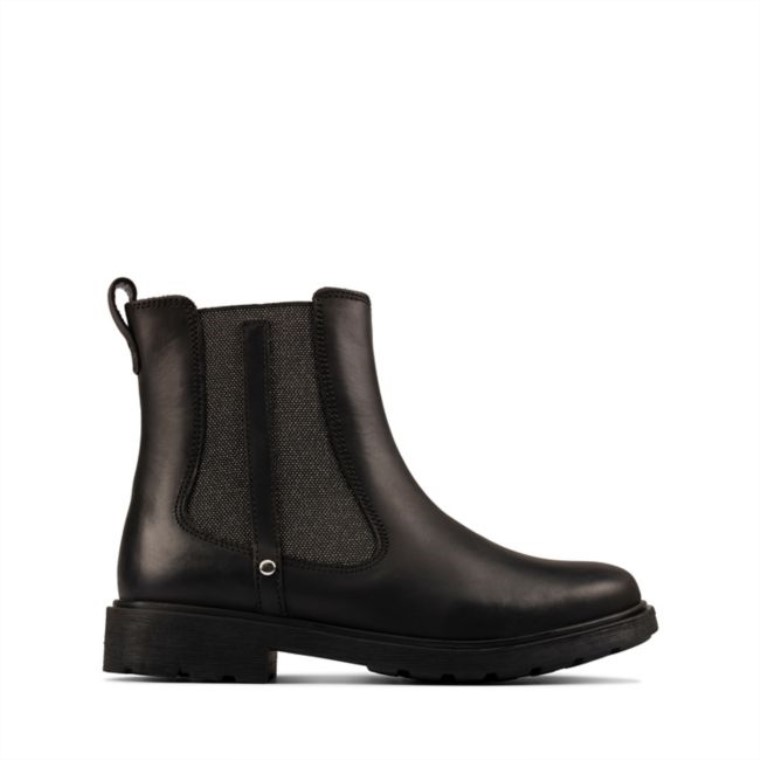 Clarks Astrol Ortoddler Cuero Negro Cuero Negro