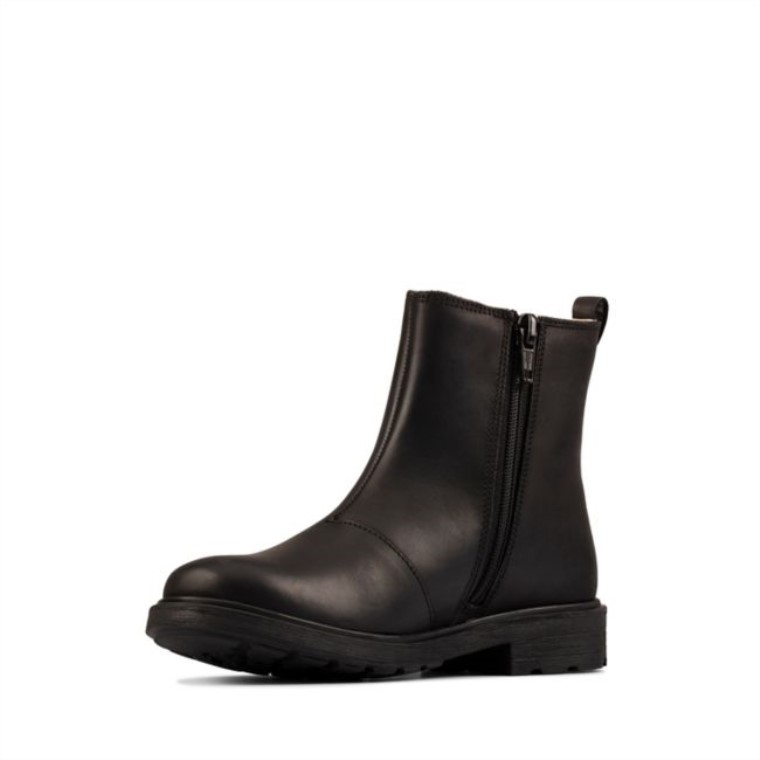 Clarks Astrol Ortoddler Cuero Negro Cuero Negro