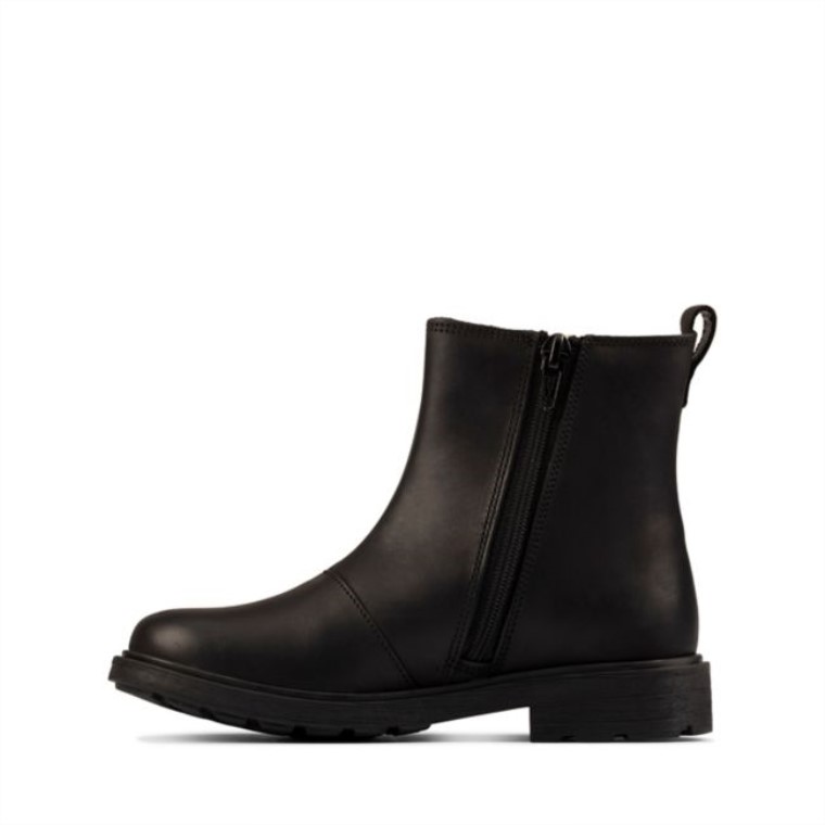 Clarks Astrol Ortoddler Cuero Negro Cuero Negro