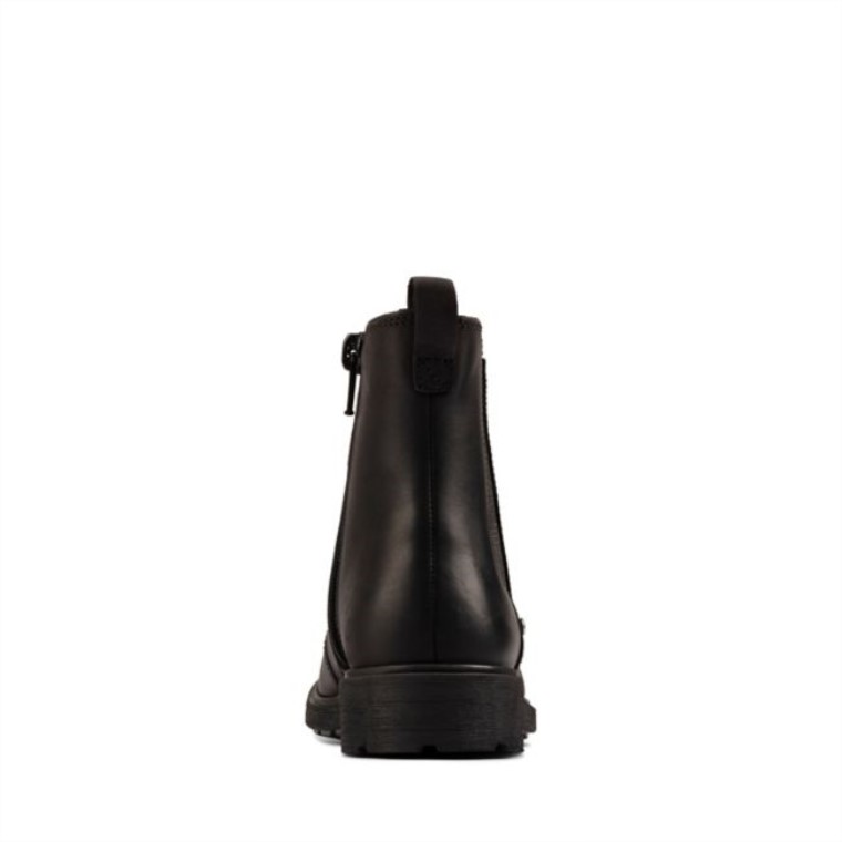 Clarks Astrol Ortoddler Cuero Negro Cuero Negro