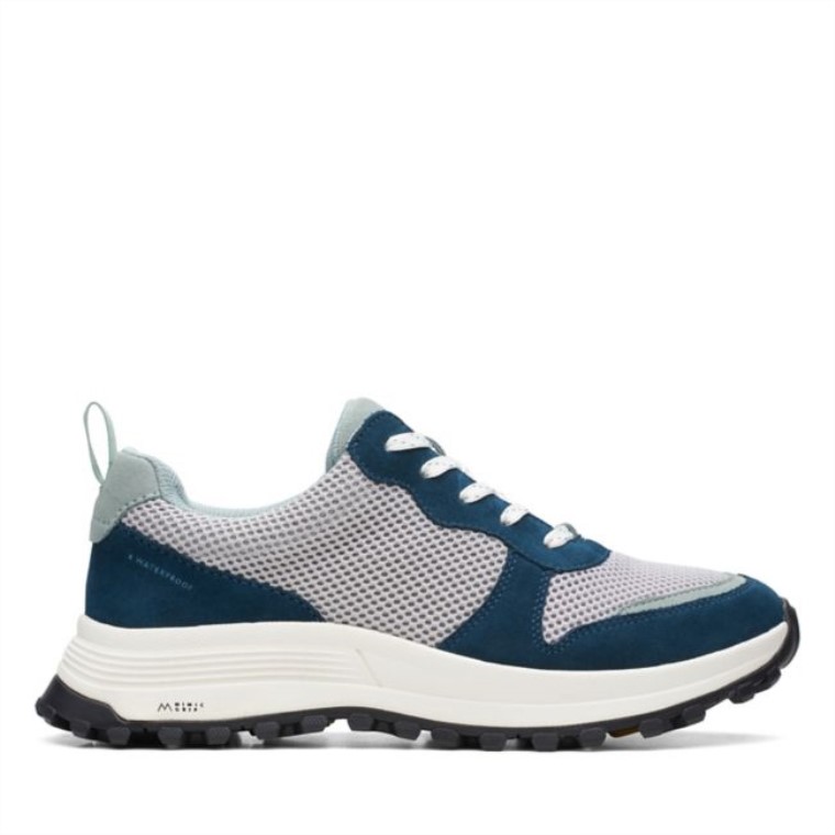 Clarks Atl Trek Free Impermeable Combinación Verde Azulado Combinación Verde Azulado