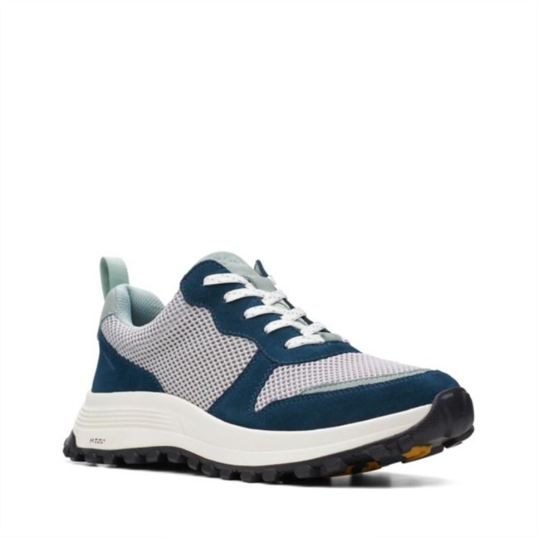 Clarks Atl Trek Free Impermeable Combinación Verde Azulado Combinación Verde Azulado