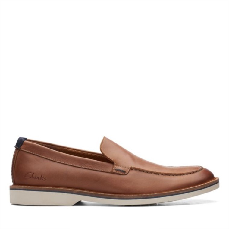 Clarks Atticus Lt Edge Cuero Marrón Oscuro Cuero Marrón Oscuro