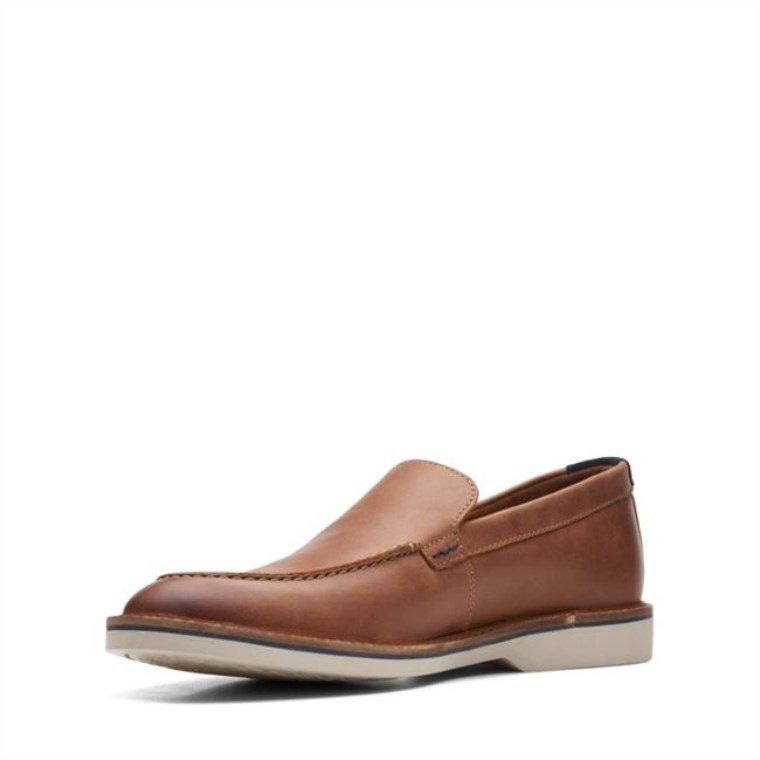 Clarks Atticus Lt Edge Cuero Marrón Oscuro Cuero Marrón Oscuro