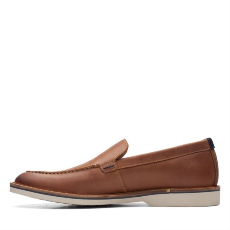 Clarks Atticus Lt Edge Cuero Marrón Oscuro Cuero Marrón Oscuro