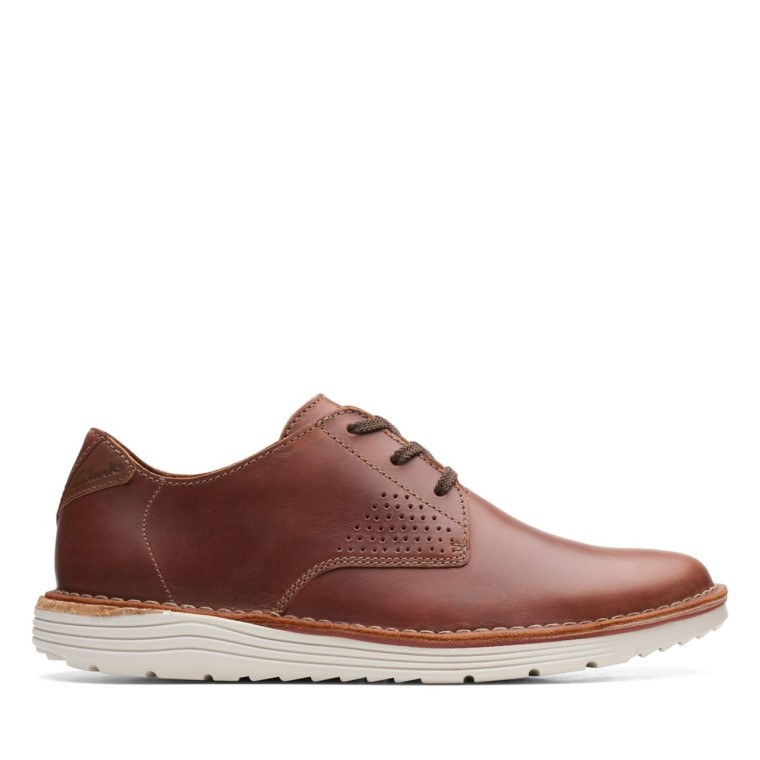 Clarks B Runo Low Cuero Marrón Claro Cuero Marrón Claro