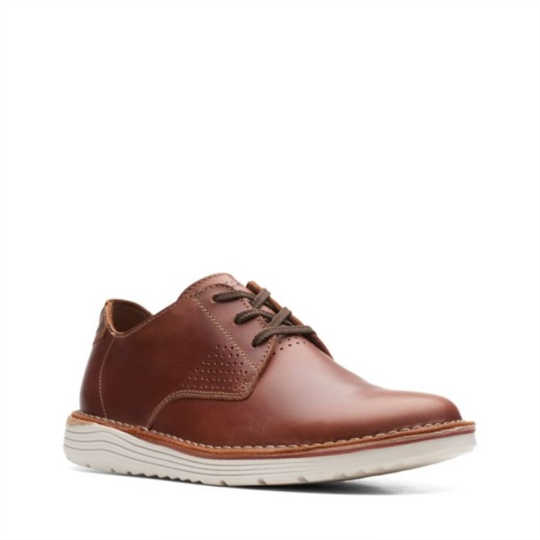 Clarks B Runo Low Cuero Marrón Claro Cuero Marrón Claro