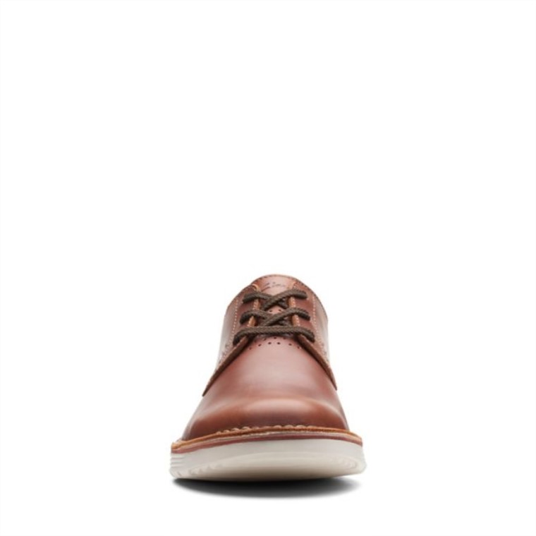 Clarks B Runo Low Cuero Marrón Claro Cuero Marrón Claro