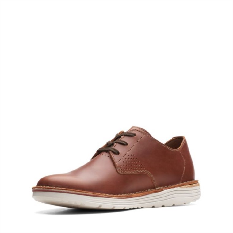 Clarks B Runo Low Cuero Marrón Claro Cuero Marrón Claro