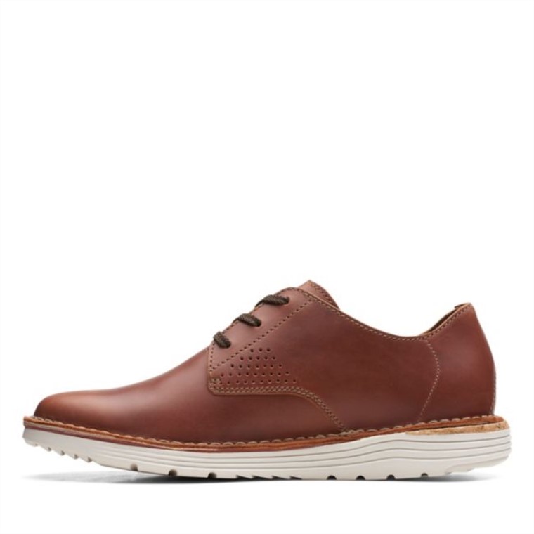 Clarks B Runo Low Cuero Marrón Claro Cuero Marrón Claro