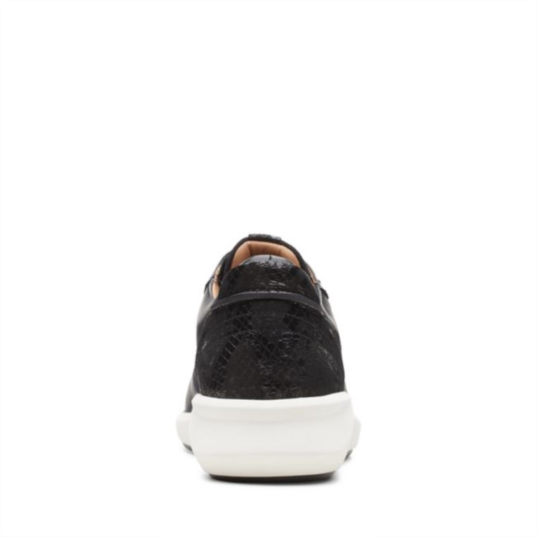 Cuero Combi Negro Clarks Un Rio Sprint Cuero Combi Negro