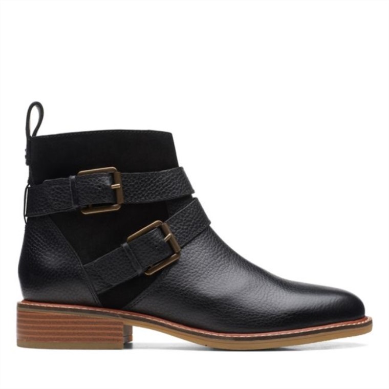Combinación Negra Clarks Hebilla De Colonia Combinación Negra