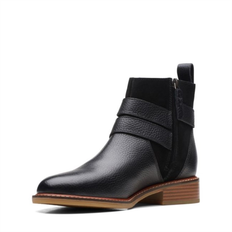 Combinación Negra Clarks Hebilla De Colonia Combinación Negra