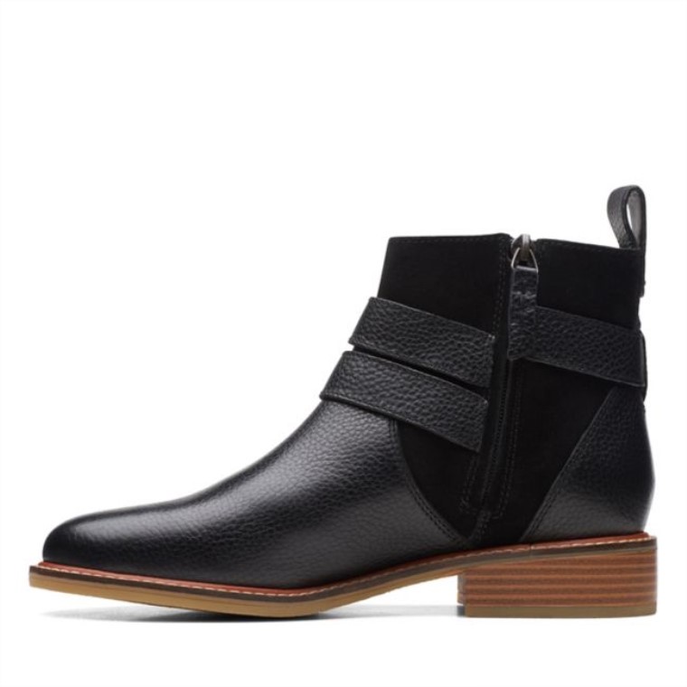 Combinación Negra Clarks Hebilla De Colonia Combinación Negra