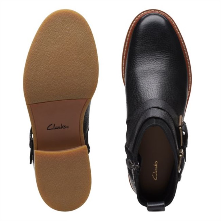 Combinación Negra Clarks Hebilla De Colonia Combinación Negra