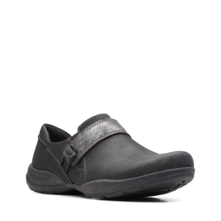 Combinación De Negro Clarks Combinación De Punto Roseville Negro