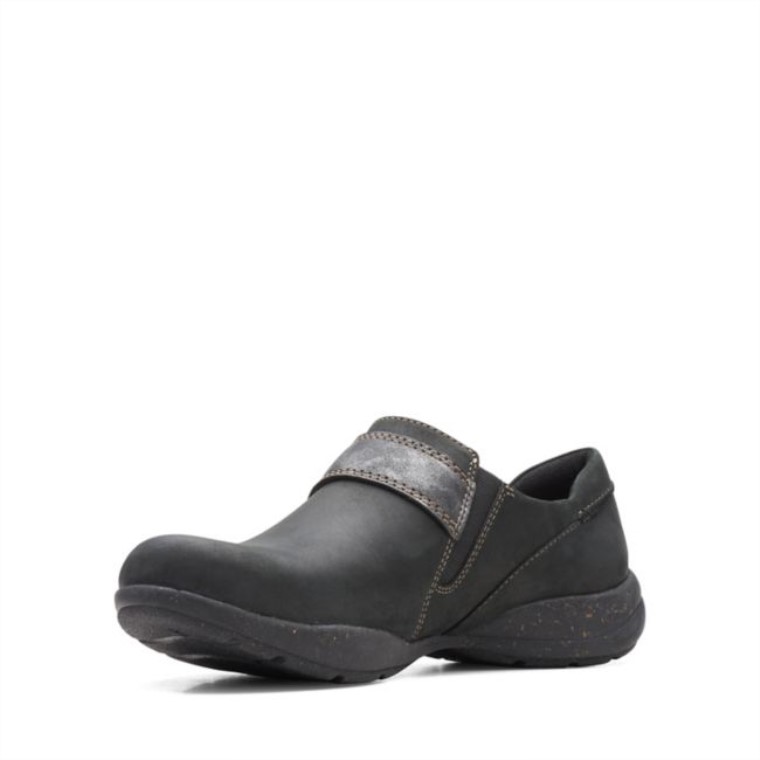 Combinación De Negro Clarks Combinación De Punto Roseville Negro