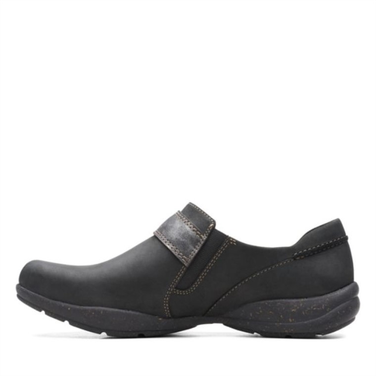 Combinación De Negro Clarks Combinación De Punto Roseville Negro