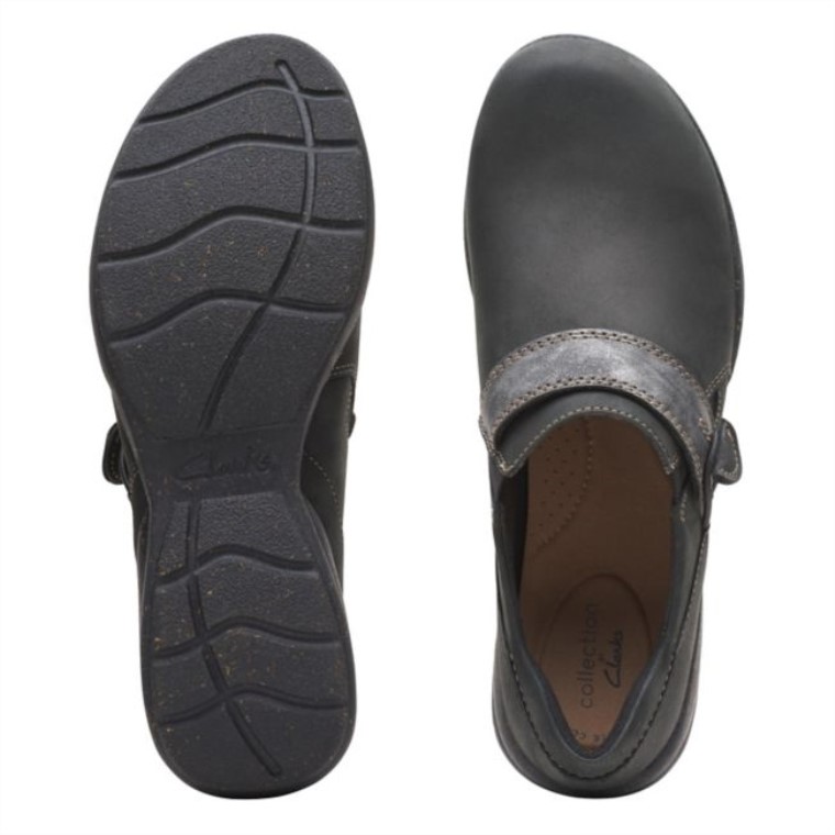 Combinación De Negro Clarks Combinación De Punto Roseville Negro