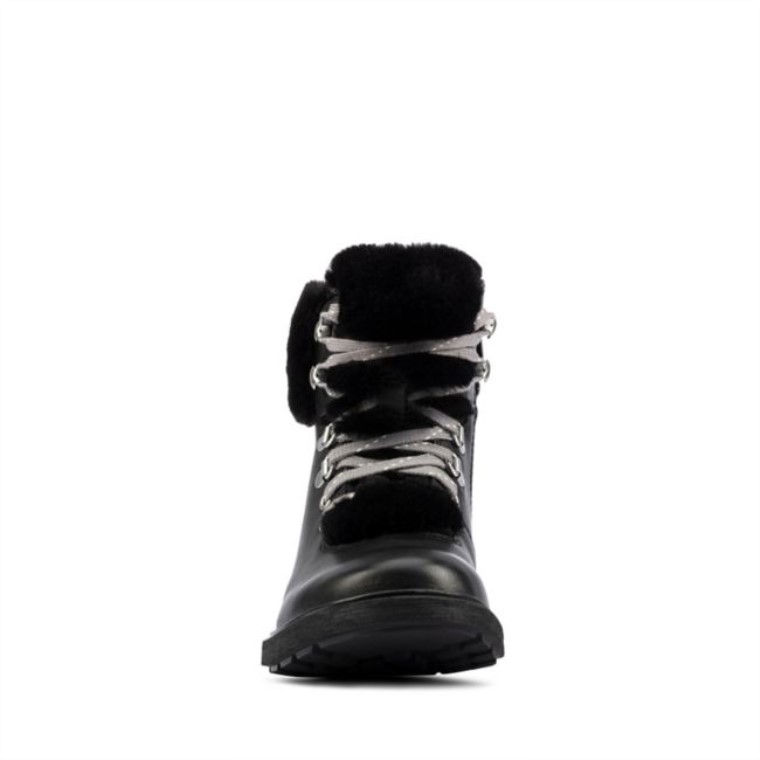 Clarks Cuero Negro Astrol Excursionista Niño Cuero Negro