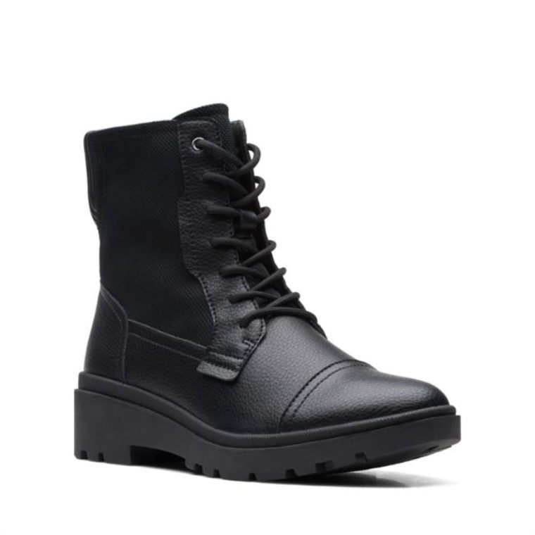 Clarks Colgante Calla De Cuero Negro Cuero Negro