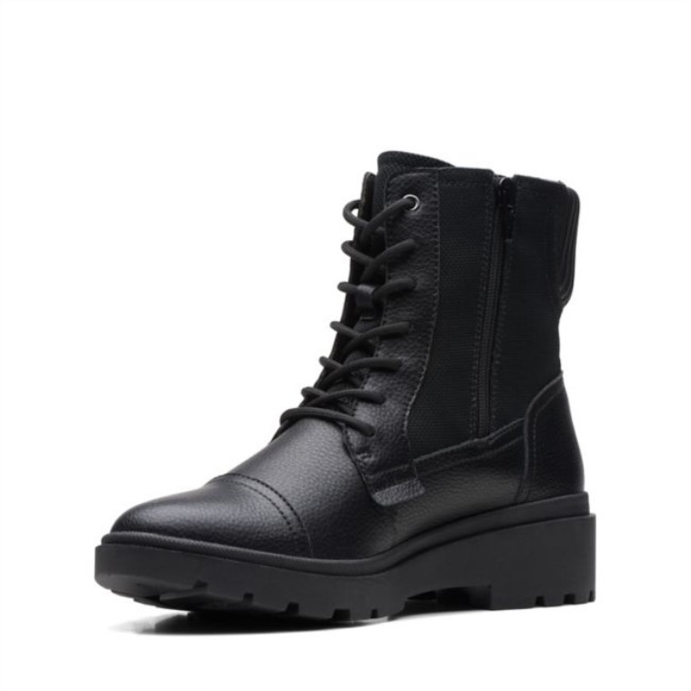 Clarks Colgante Calla De Cuero Negro Cuero Negro