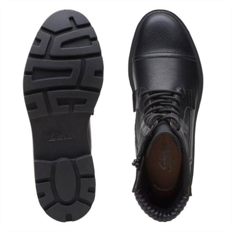 Clarks Colgante Calla De Cuero Negro Cuero Negro