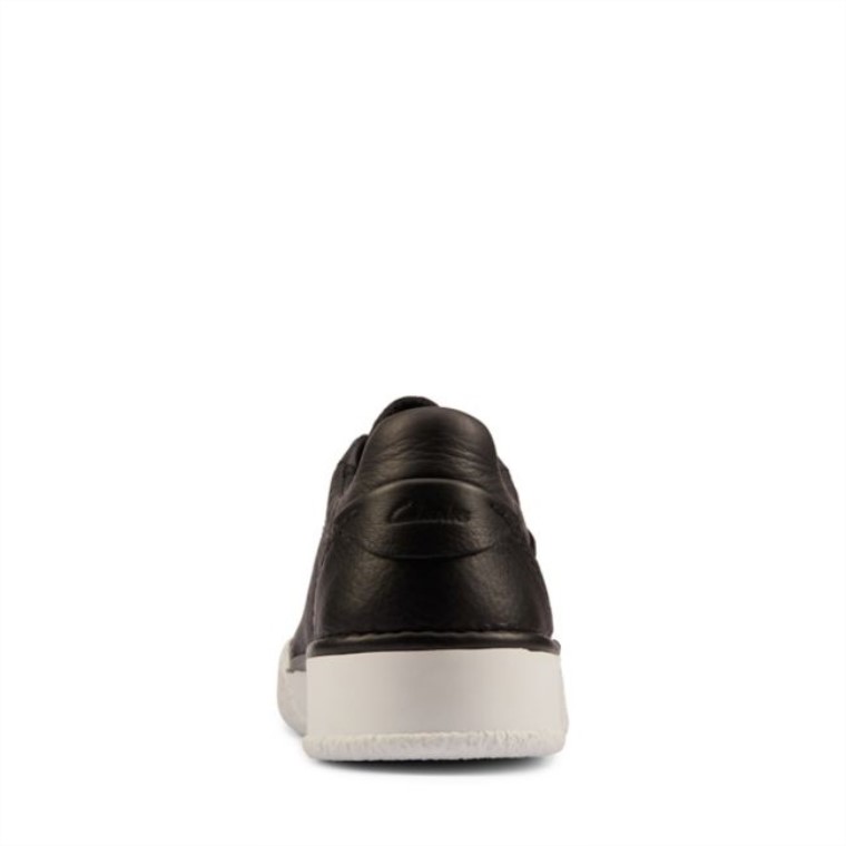 Taza De Artesanía De Cuero Negro Clarks Encaje Cuero Negro
